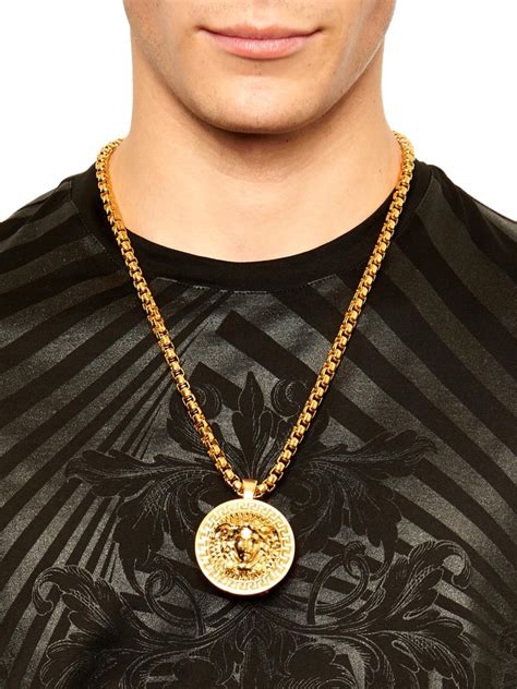 versace gold mens necklace